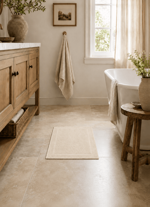 Haven Bath Mat — Alabaster