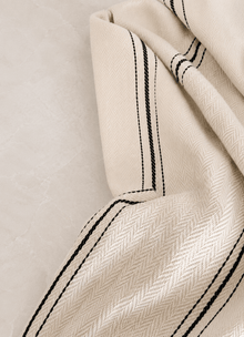 Heritage Weave Stripe — Oat Veil - Calinea