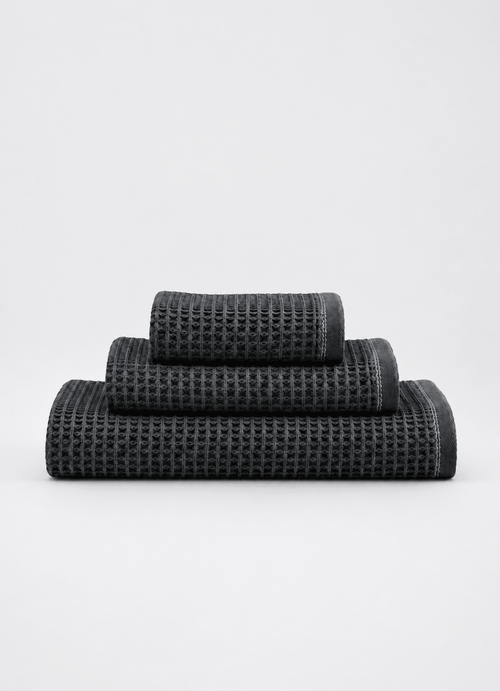 Miel Turkish Waffle Weave — Ash Slate