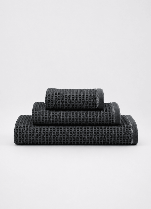 Miel Turkish Waffle Weave — Ash Slate