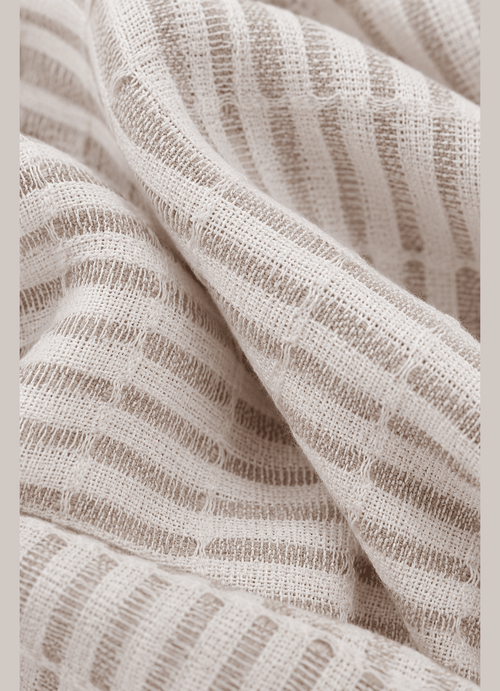 Côte Jacquard Bathrobe — Salt & Sand