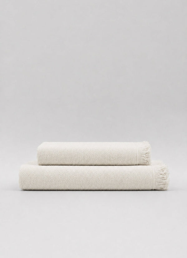 Luma Turkish Towel — Oat Veil