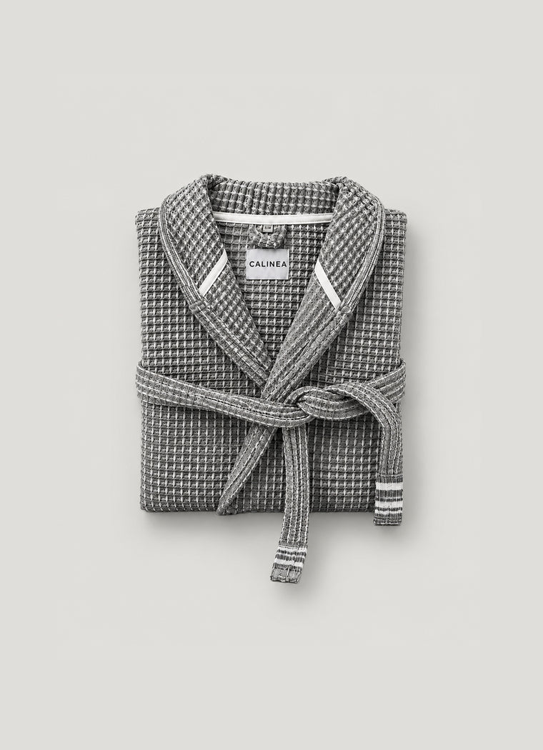 Cloud Waffle Bathrobe — Mineral Mist