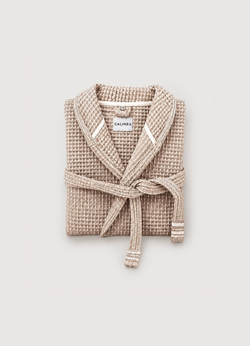 Cloud Waffle Bathrobe — Oat Drift