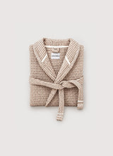 Cloud Waffle Bathrobe — Oat Drift