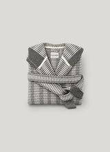 Cote Jacquard Bathrobe — Salt Stone
