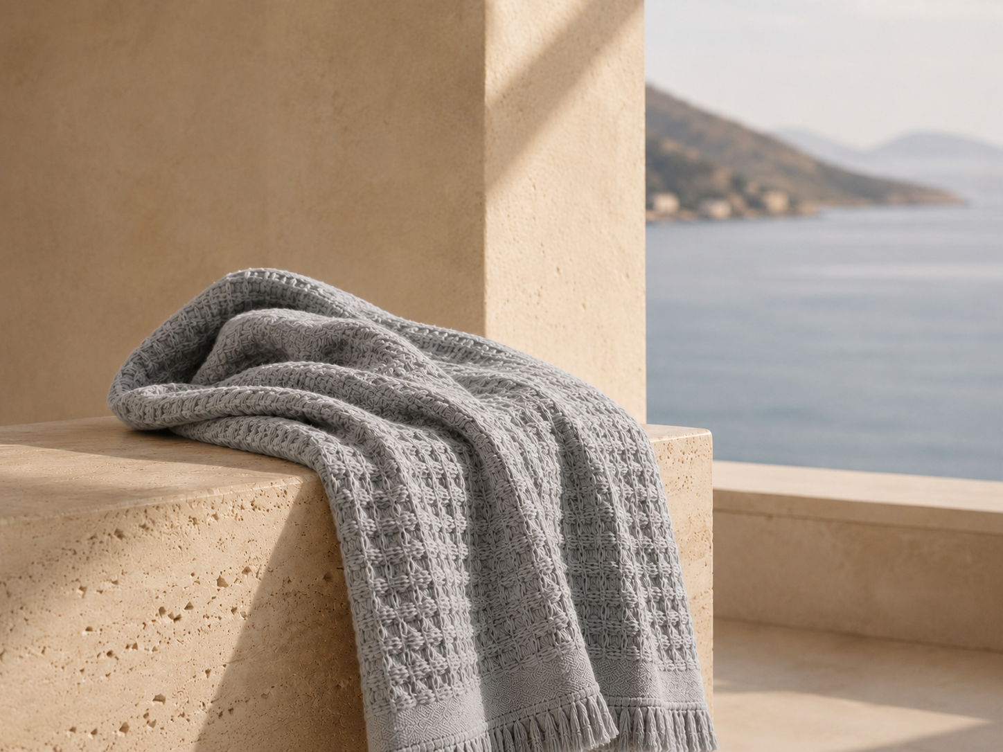 Long-staple Turkish Aegean cotton fibers