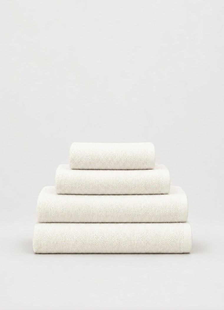 Fine Weave Towel — Cloud White