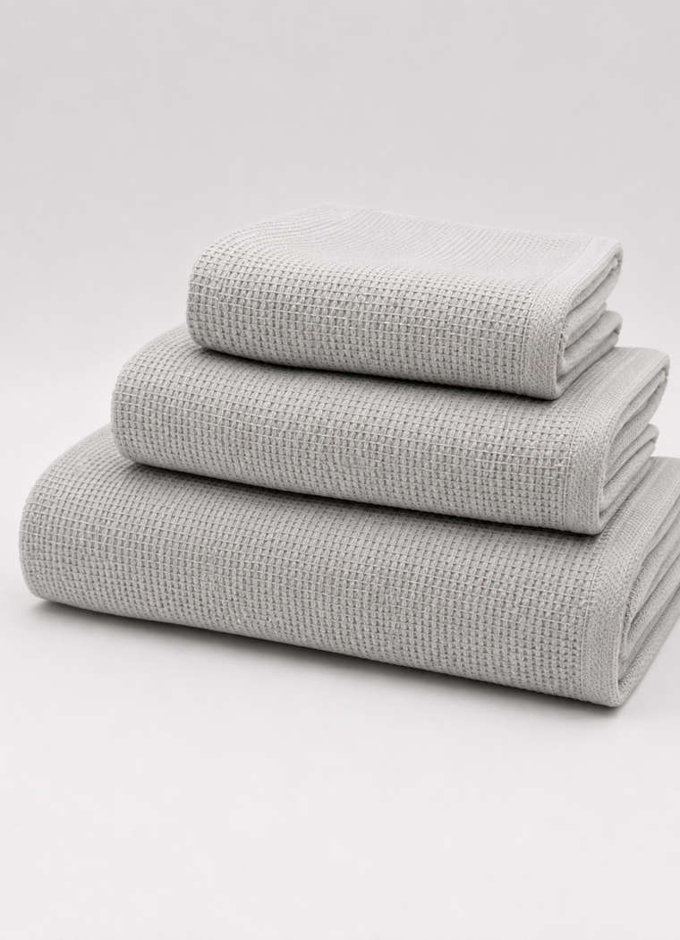 Fine Weave Towel — Mist Grey