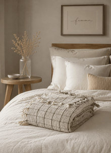 Heritage Weave Windowpane — Mineral - Calinea