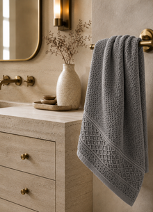 Maris Plush Turkish Towel — Silver Stone by Calinea