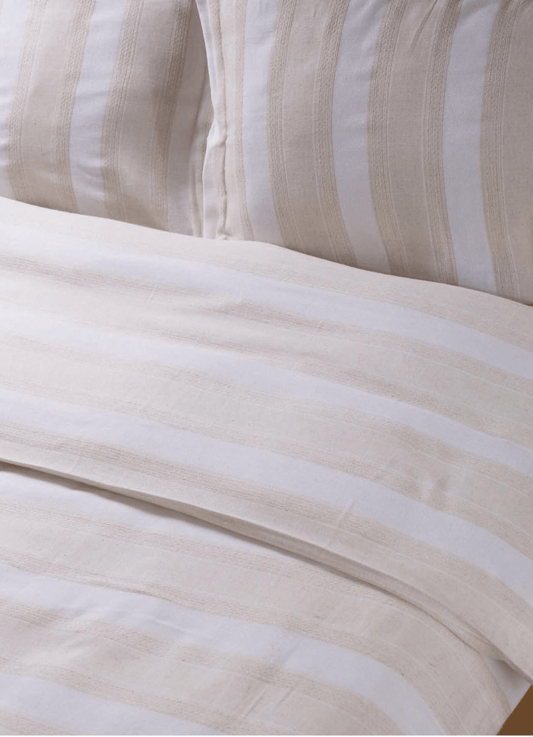 Linen Blend Bedding Set — Dune Sand