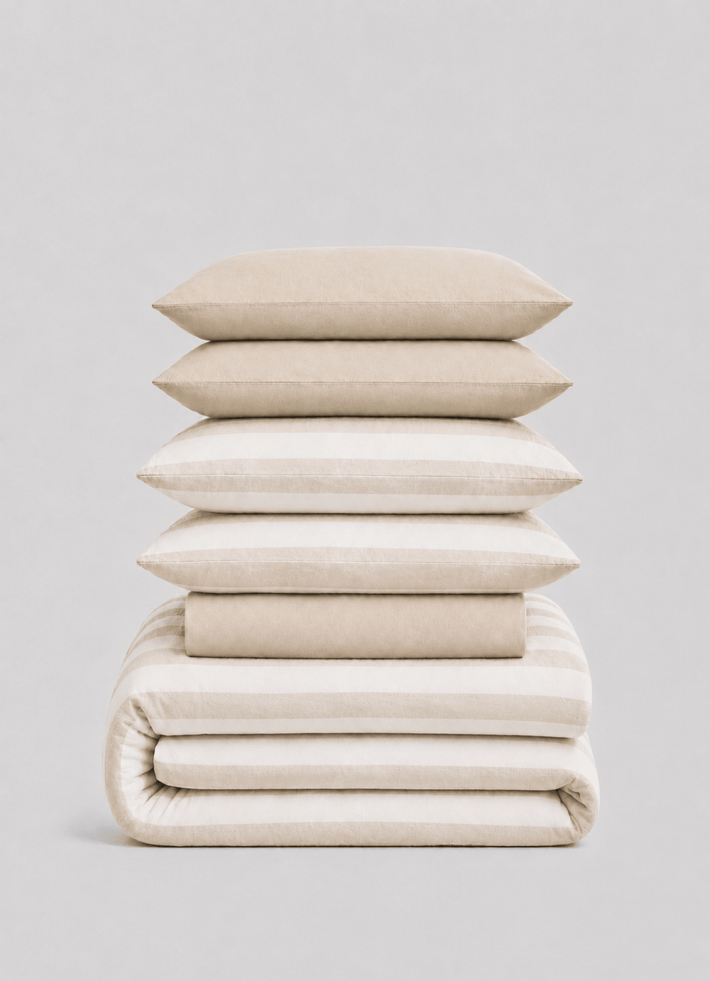 Linen Blend Bedding Set — Dune Sand