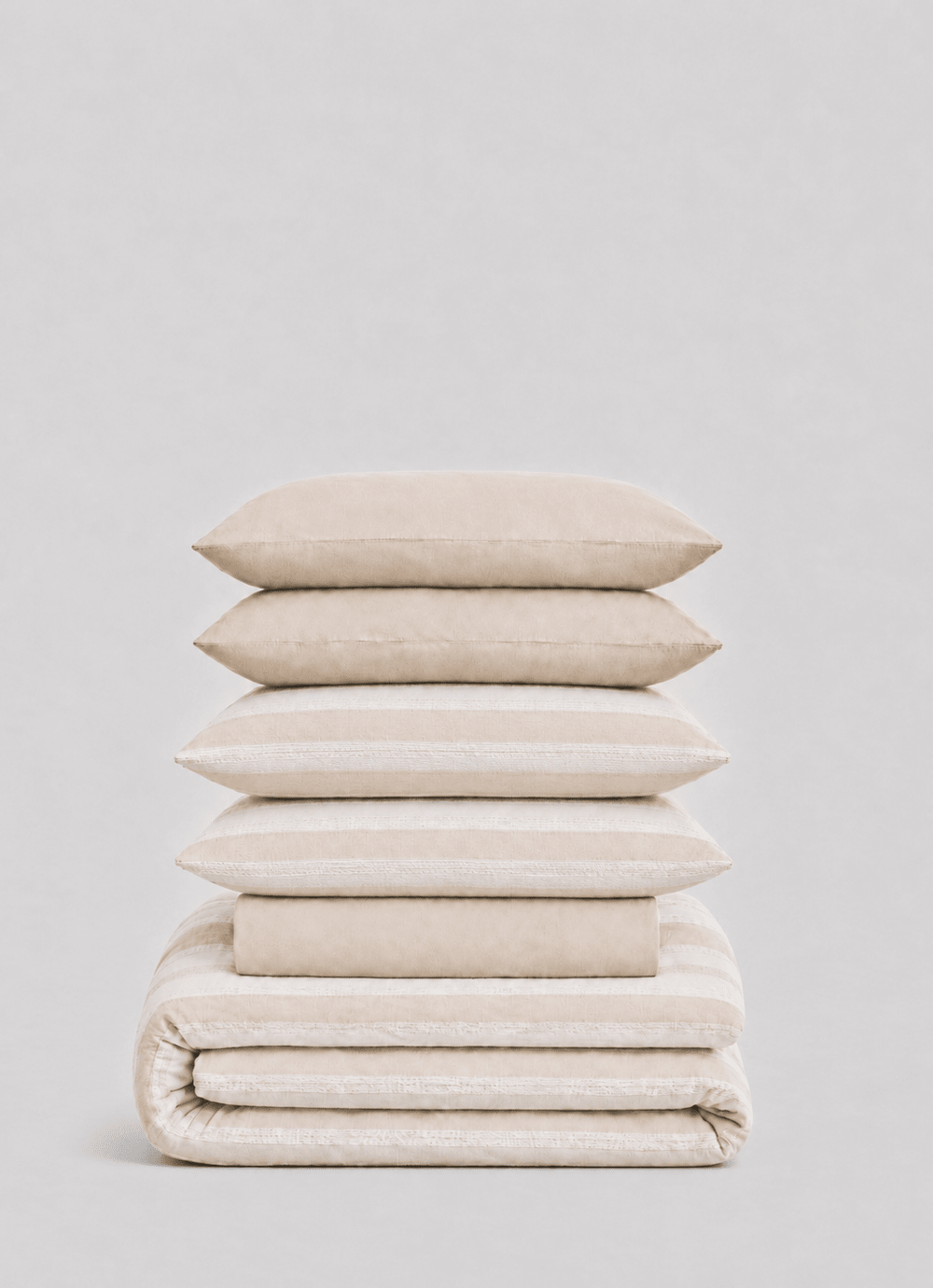 Linen Blend Bedding Set — Pale Dune