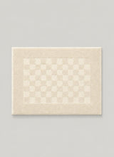Marlow Check Bath Mat — Alabaster