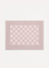 Marlow Check Bath Mat — Blush Stone
