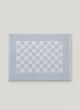 Marlow Check Bath Mat — Coastal Slate