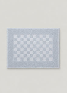 Marlow Check Bath Mat — Coastal Slate - Calinea