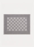Marlow Check Bath Mat — Deep Slate