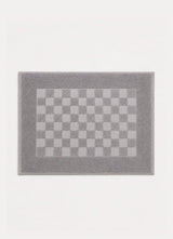 Marlow Check Bath Mat — Deep Slate