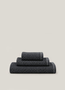 Miel Waffle Towel — Ash Slate - Calinea