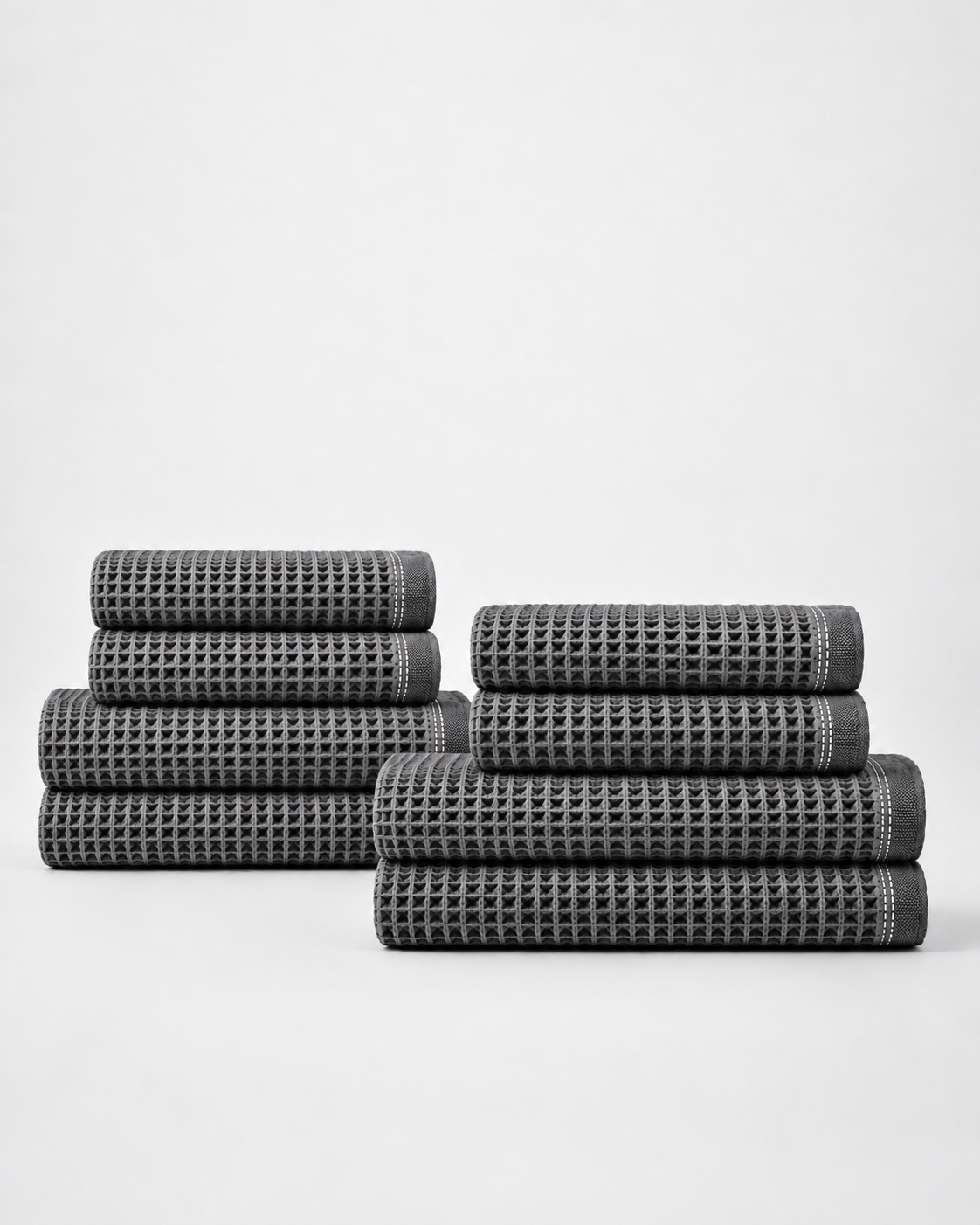 Miel Waffle Bath Bundle — Ash Slate