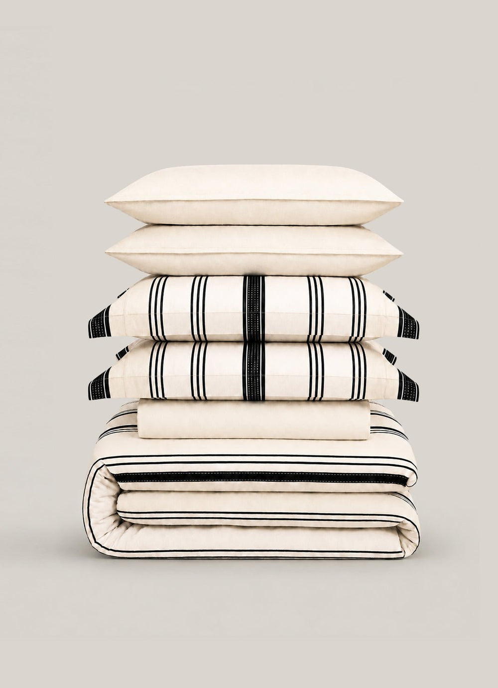 Silken Lyocell Bedding Set — Ink Line