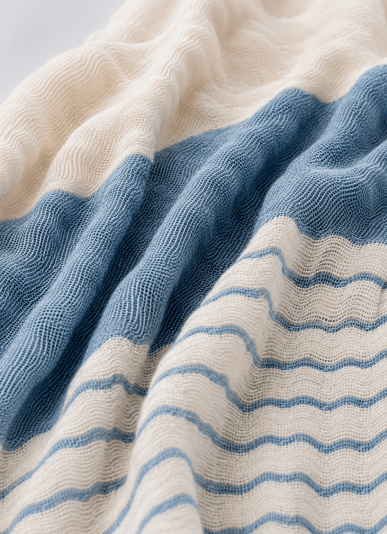 Aurea Muslin Coverlet — Sky