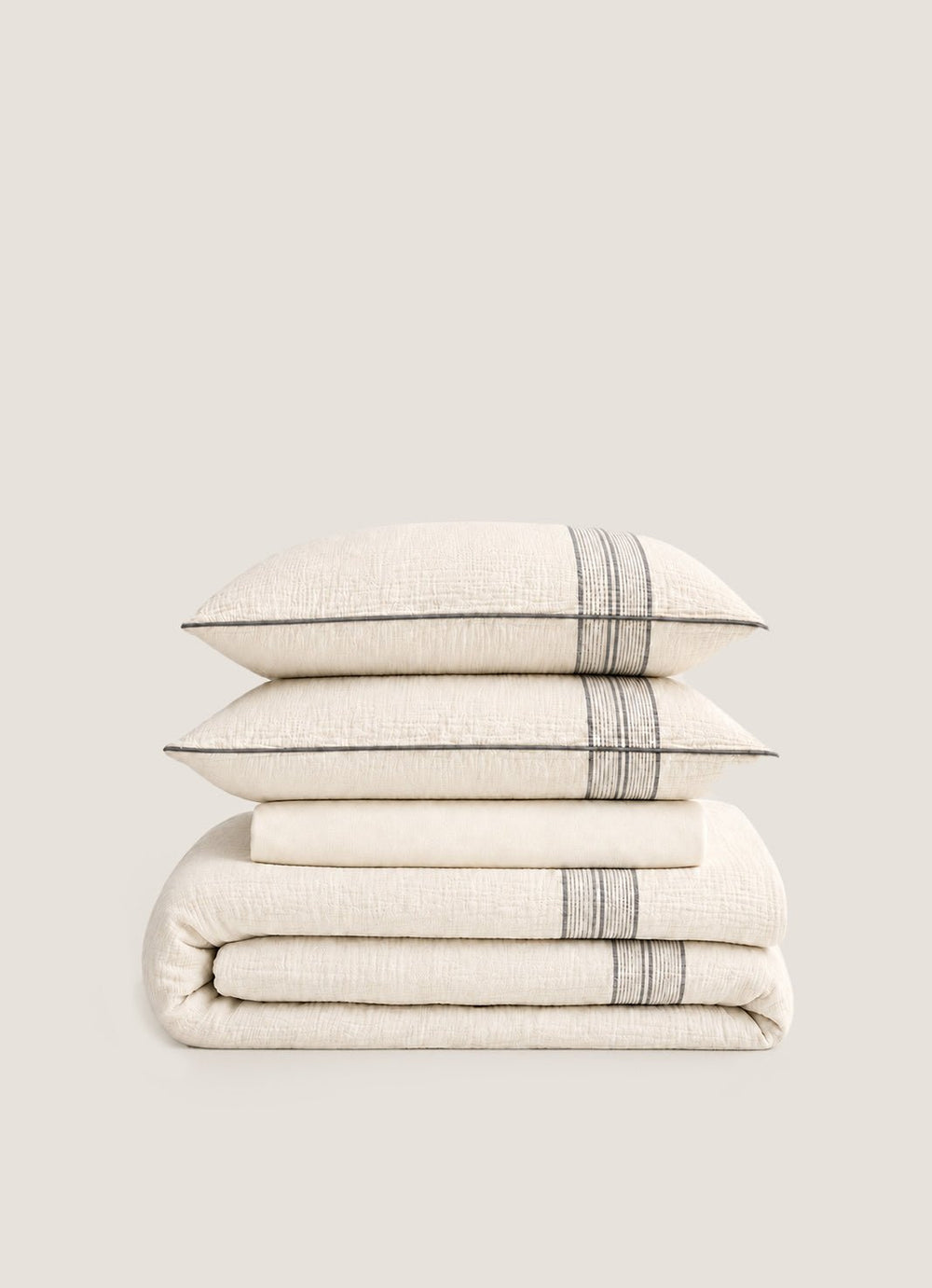 Summerlight Muslin Bedding Set — Bare Ivory