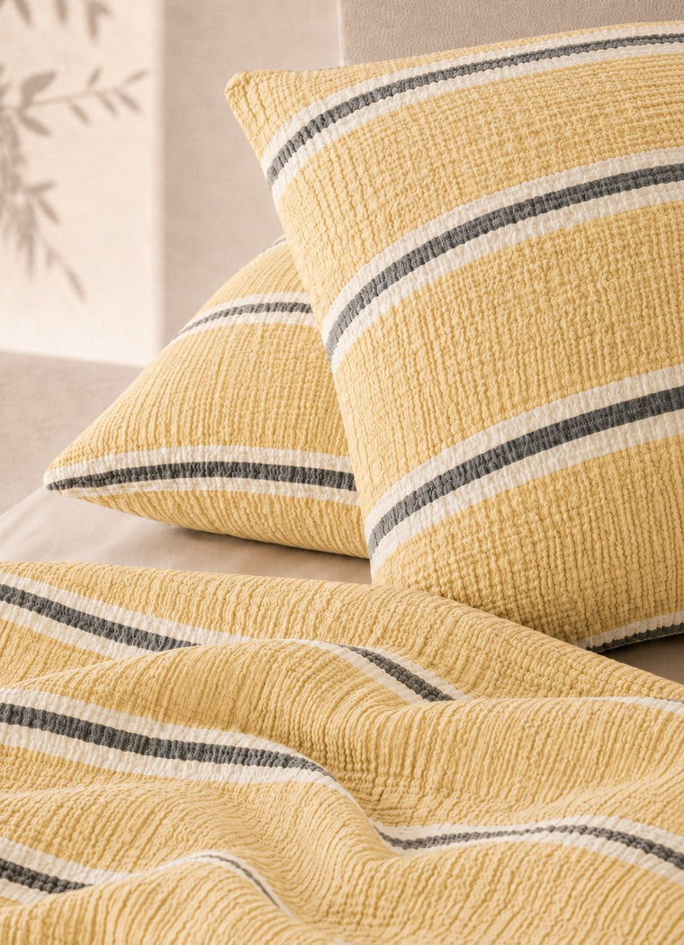 Textured Muslin Bedding Set — Sunlit