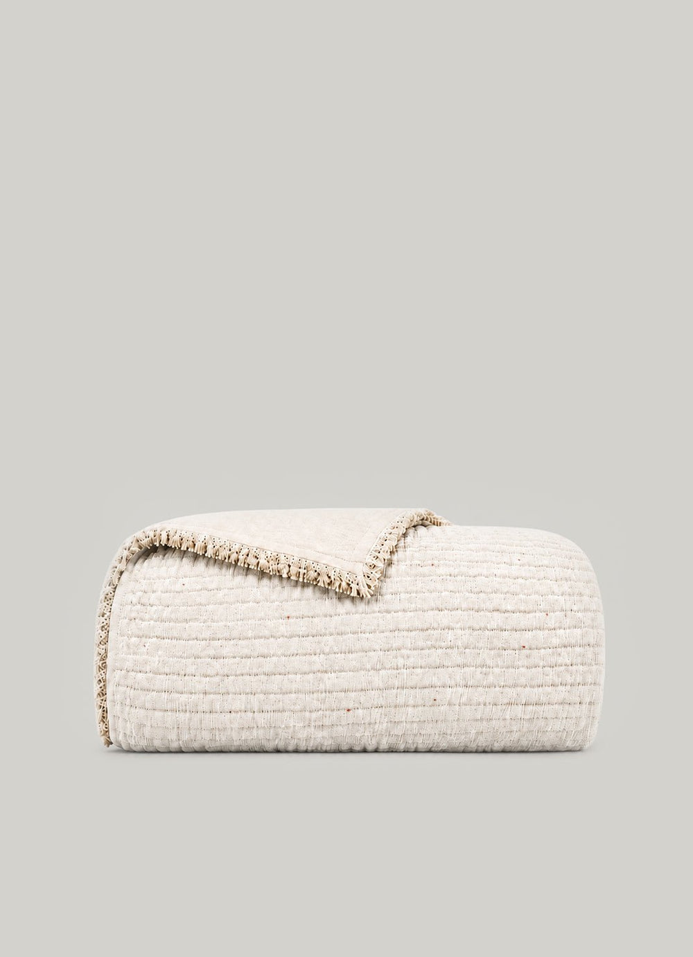 AirWeave Quilted Muslin Coverlet — Shell